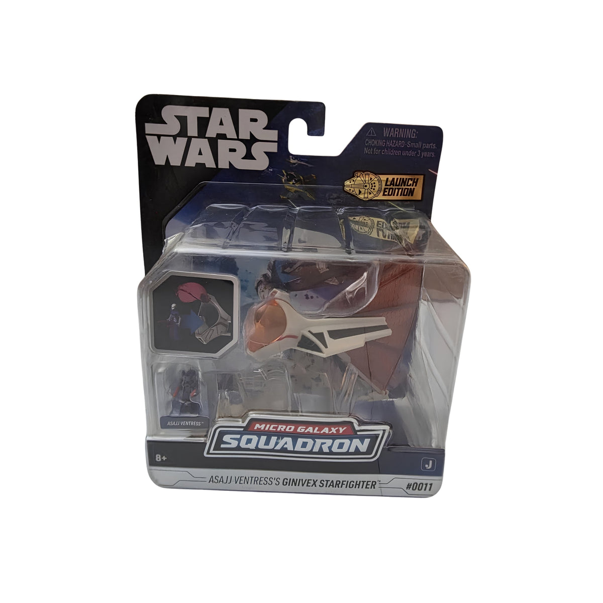 Jazwares Star Wars Micro Galaxy Squadron: Asajj Ventress Ginivex Starfighter - Grown Up Kids