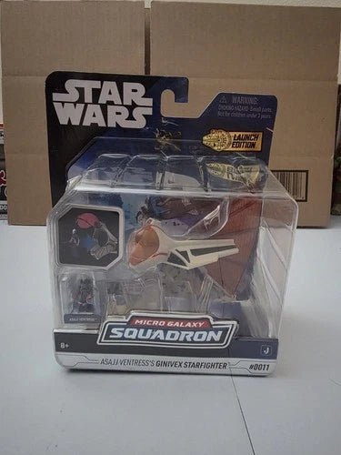Jazwares Star Wars Micro Galaxy Squadron: Asajj Ventress Ginivex Starfighter - Grown Up Kids