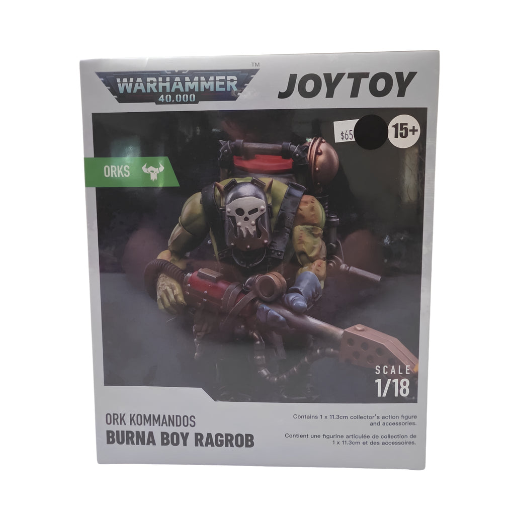 JOYTOY Warhammer 40K: Ork Kommandos Burna Boy Ragrob (1:18 Scale) - Grown Up Kids