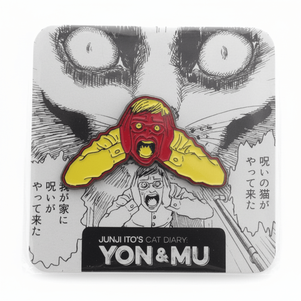 Junji Ito's Cat Diary Yon & Mu Enamel Pin - Manga Horror Collectible - Grown Up Kids