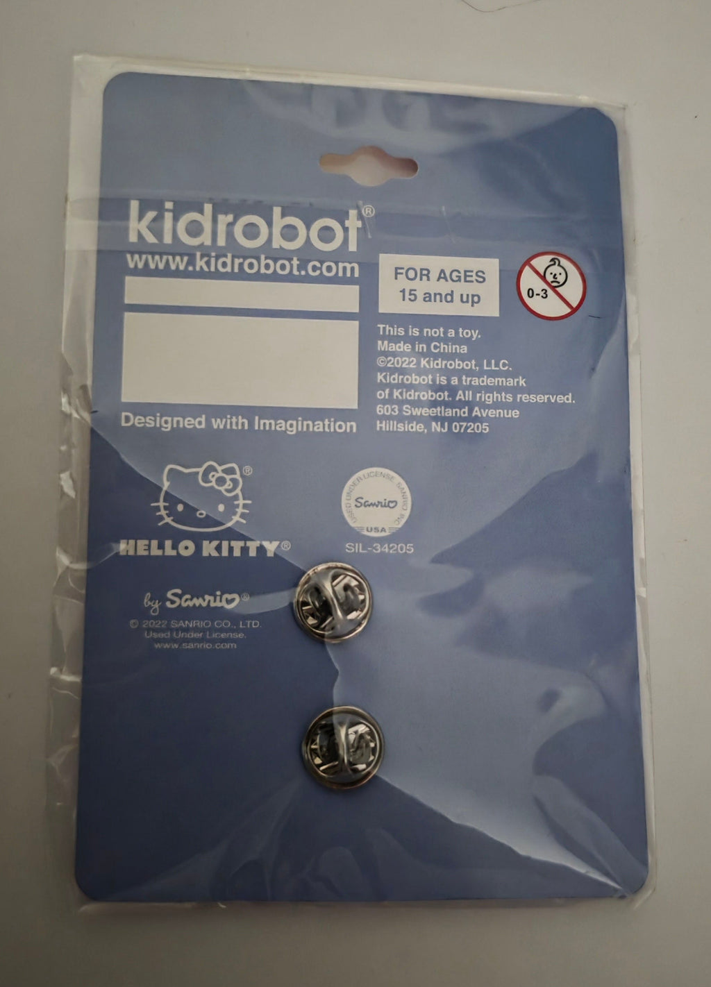 Kidrobot Hello Kitty and Friends Painting Acrylic Pin - New Sealed - Grown Up Kids