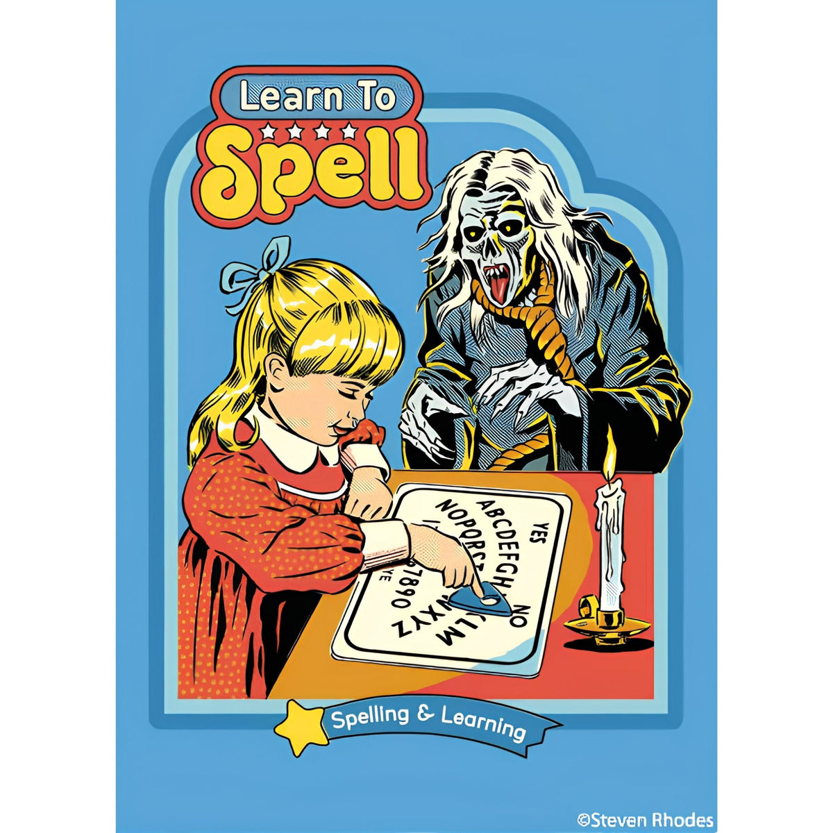 Learn to Spell Funny Witchy Fridge Magnet - Ephemera - Grown Up Kids