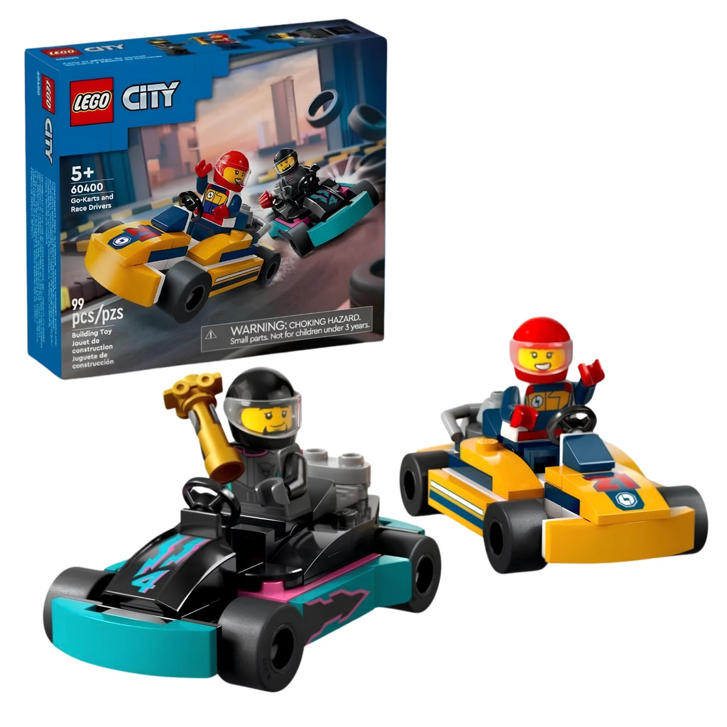 LEGO City Go-Karts and Race Drivers Building Set (60400) - Grown Up Kids