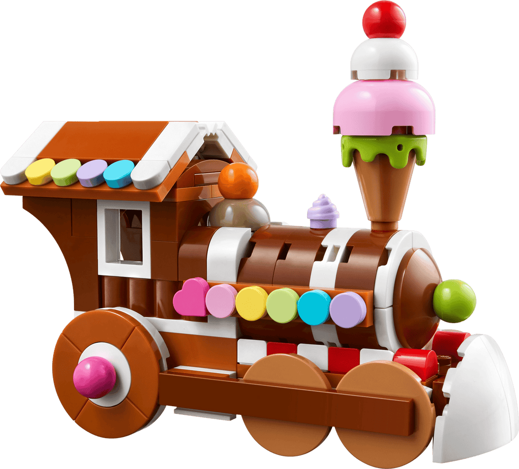 LEGO Creator Gingerbread Train Ornament 40777 – Holiday Building Set, Christmas Decoration (190 Pieces) - Grown Up Kids