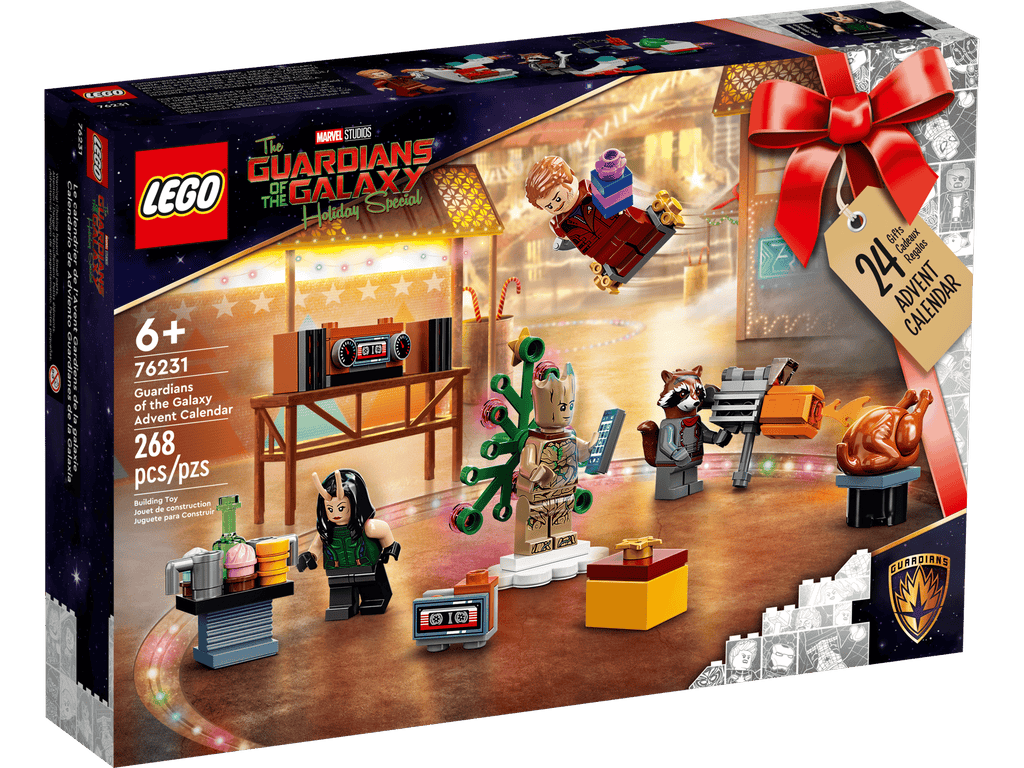 LEGO Guardians of the Galaxy Holiday Special Advent Calendar – 24 Marvel Holiday Surprises & Minifigures - Grown Up Kids