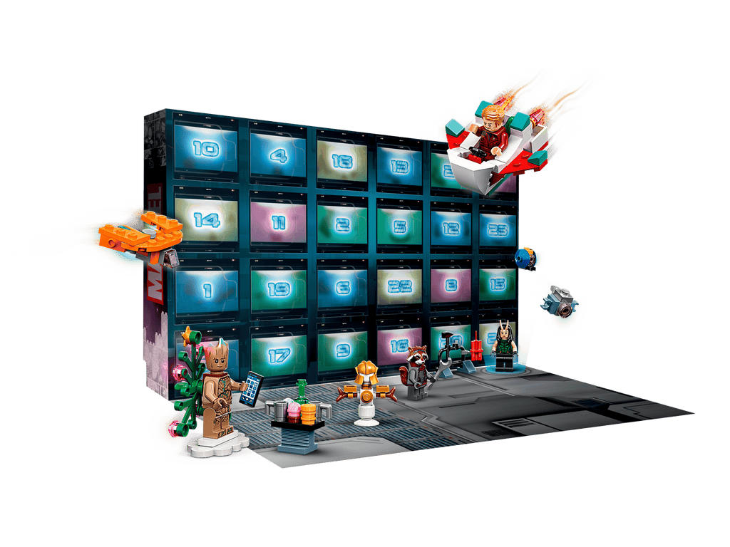 LEGO Guardians of the Galaxy Holiday Special Advent Calendar – 24 Marvel Holiday Surprises & Minifigures - Grown Up Kids