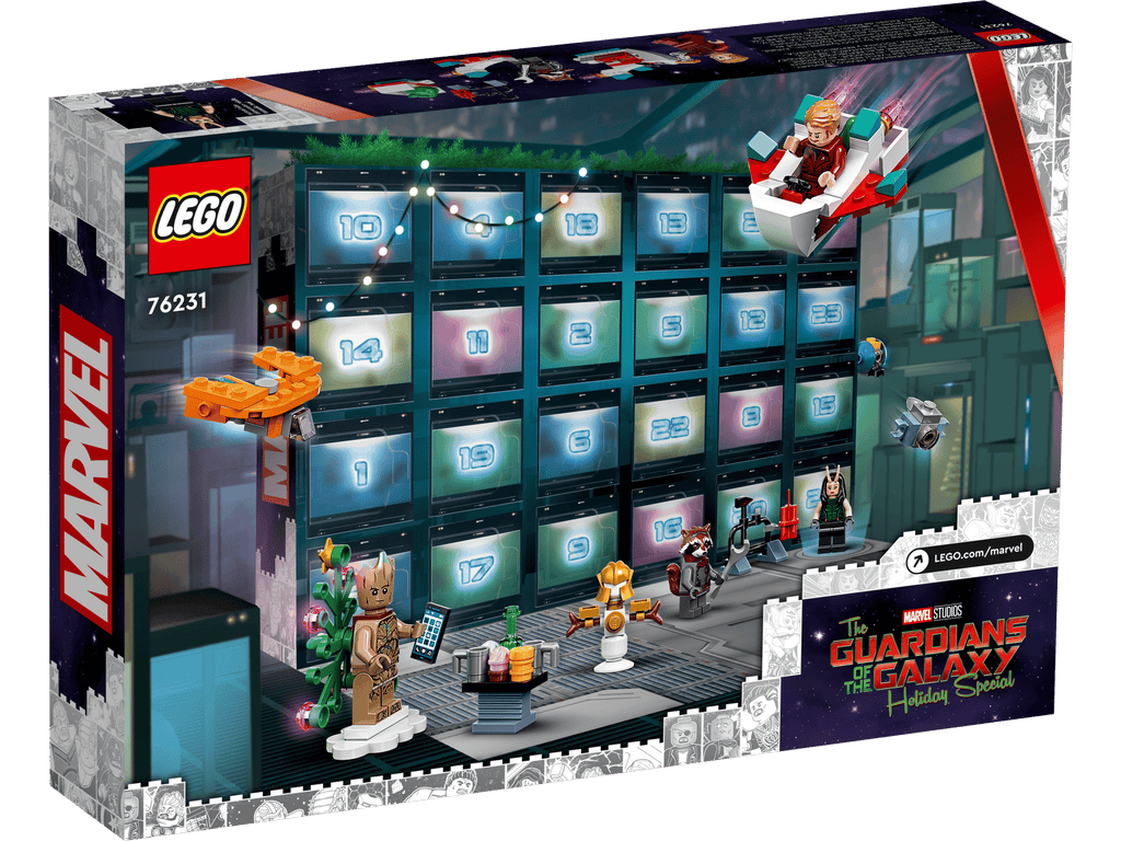 LEGO Guardians of the Galaxy Holiday Special Advent Calendar – 24 Marvel Holiday Surprises & Minifigures - Grown Up Kids