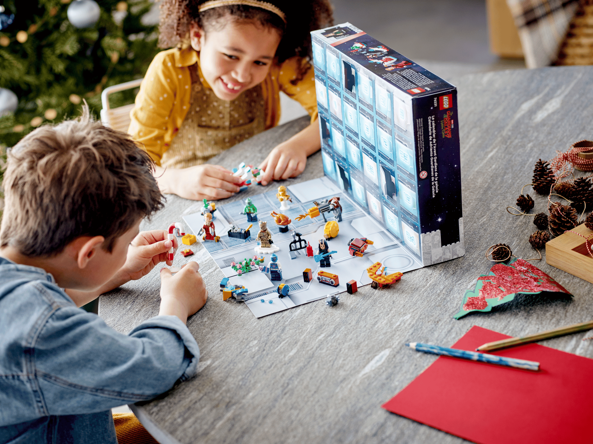LEGO Guardians of the Galaxy Holiday Special Advent Calendar – 24 Marvel Holiday Surprises & Minifigures - Grown Up Kids
