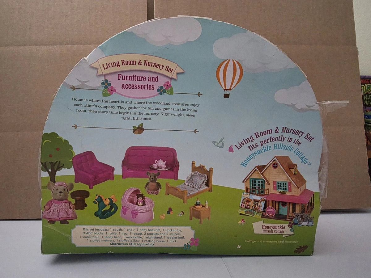 Lil Woodzeez Living Room and Nursery Set - Damaged Box - Grown Up Kids