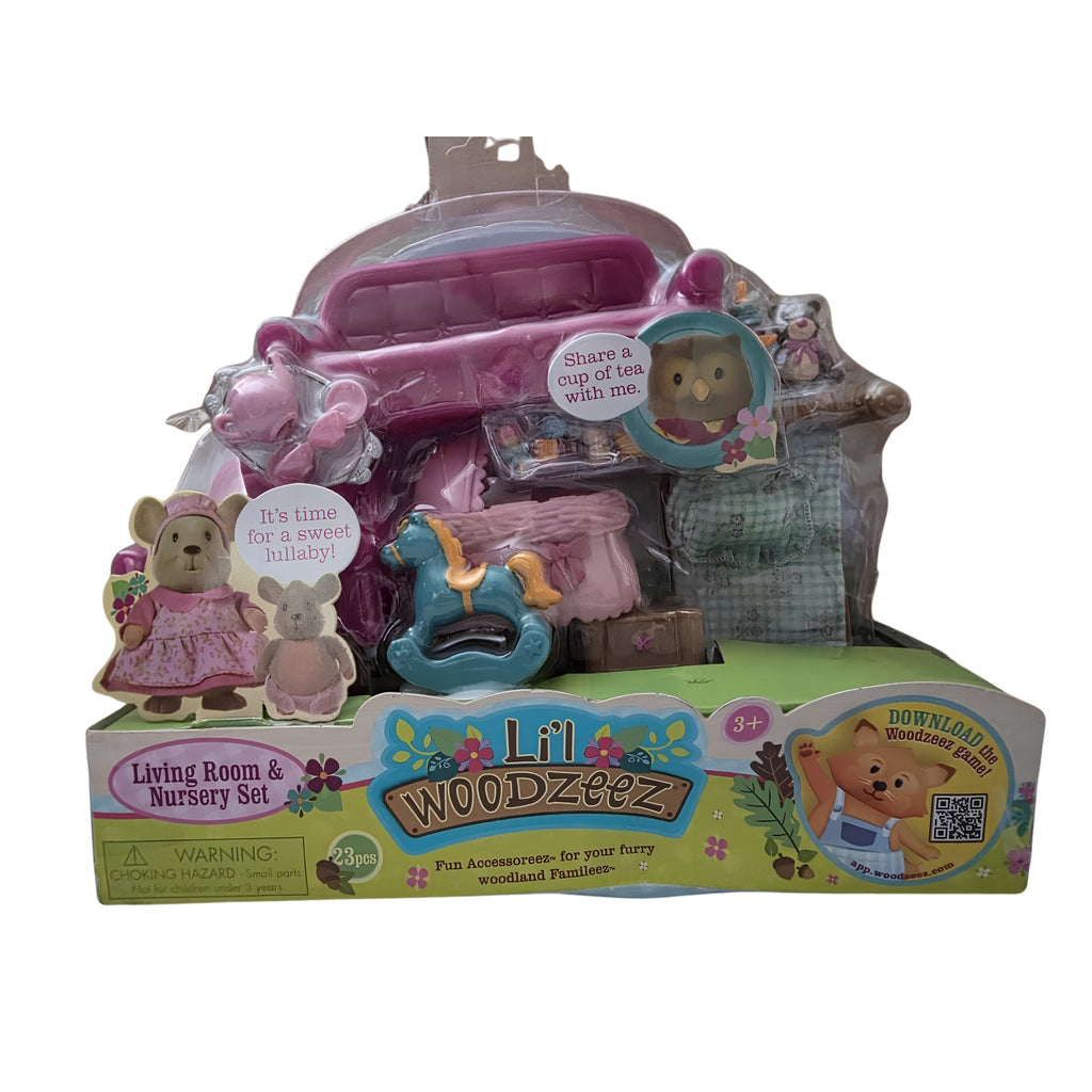 Li'l Woodzeez Living Room and Nursery Set (Damaged Box) - Grown Up Kids