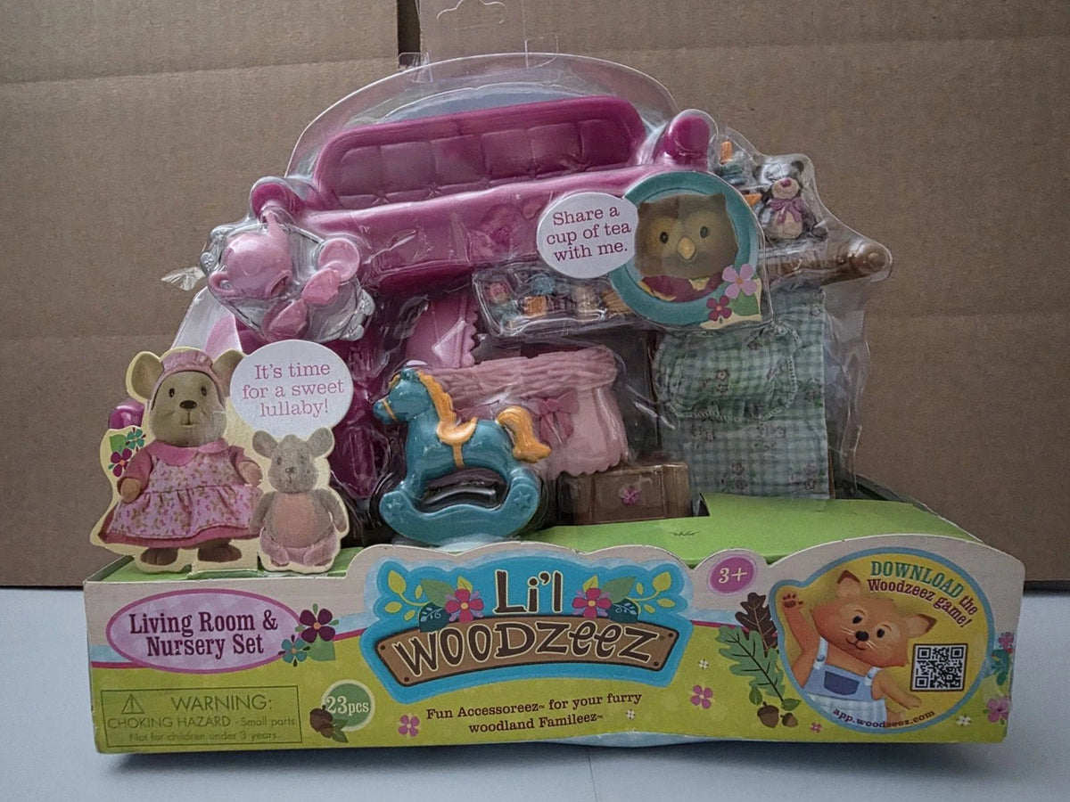 Lil Woodzeez Living Room and Nursery Set - Damaged Box - Grown Up Kids
