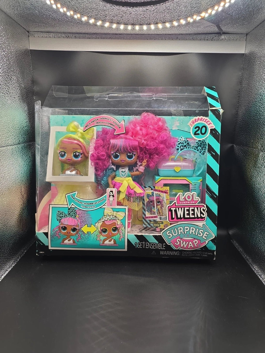 LOL Surprise Tweens Surprise SWAP Curls-2-Crimps Cora Fashion Doll - Open Box - Grown Up Kids
