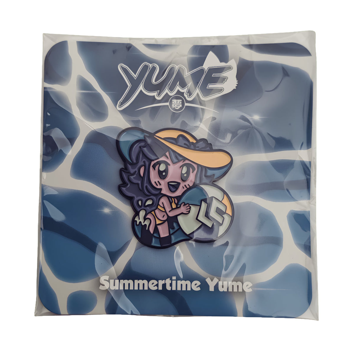 Loot Crate Exclusive Summertime Yume Enamel Pin Chibi Mascot Beach Ball - Grown Up Kids
