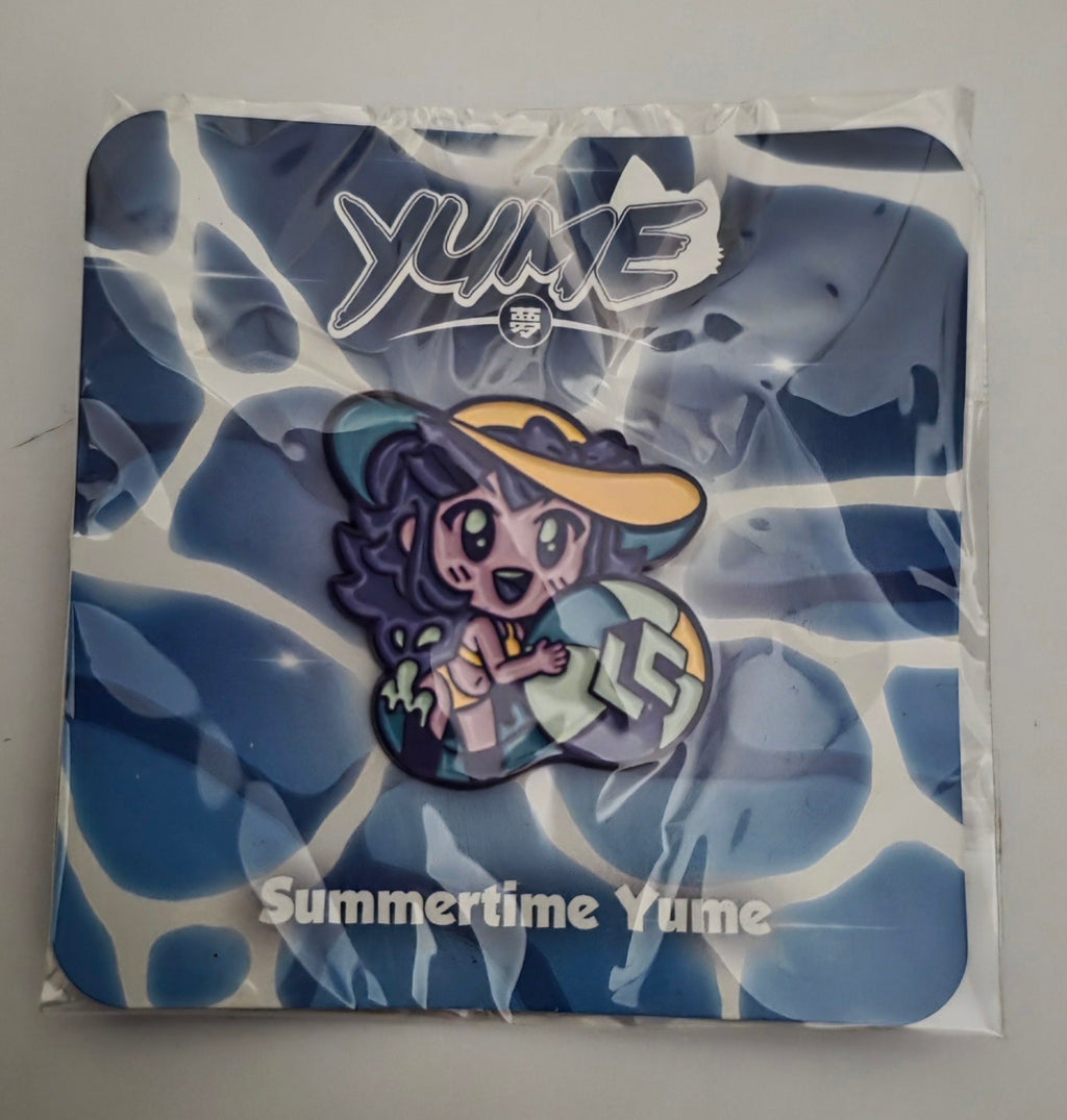 Loot Crate Exclusive Summertime Yume Enamel Pin Chibi Mascot Beach Ball New - Grown Up Kids