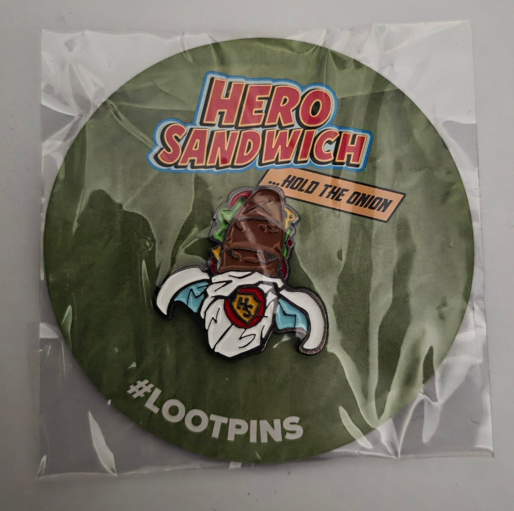 Loot Crate Loot Pins Hero Sandwich "Hold the Onion" Enamel Pin – Exclusive - Grown Up Kids