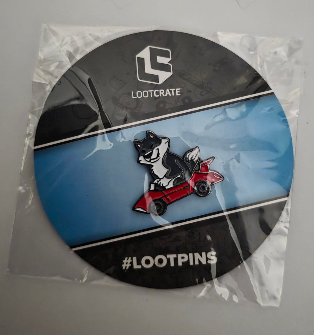 Loot Crate Loot Pins Space Dog Racing Go-Kart Enamel Pin – Exclusive - Grown Up Kids