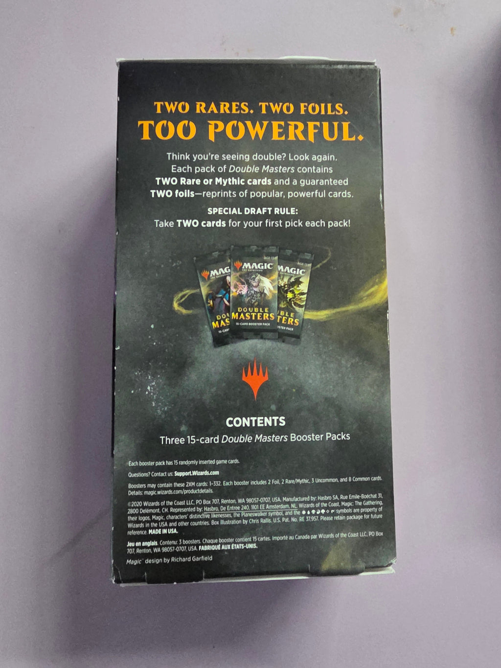 Magic The Gathering Double Masters 2020 3-Booster Draft Pack (Sealed) - Grown Up Kids