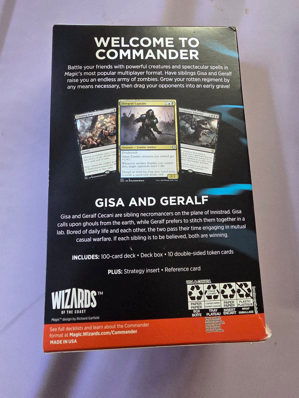 Magic The Gathering Starter Commander Deck - Grave Danger (Sealed) - Grown Up Kids