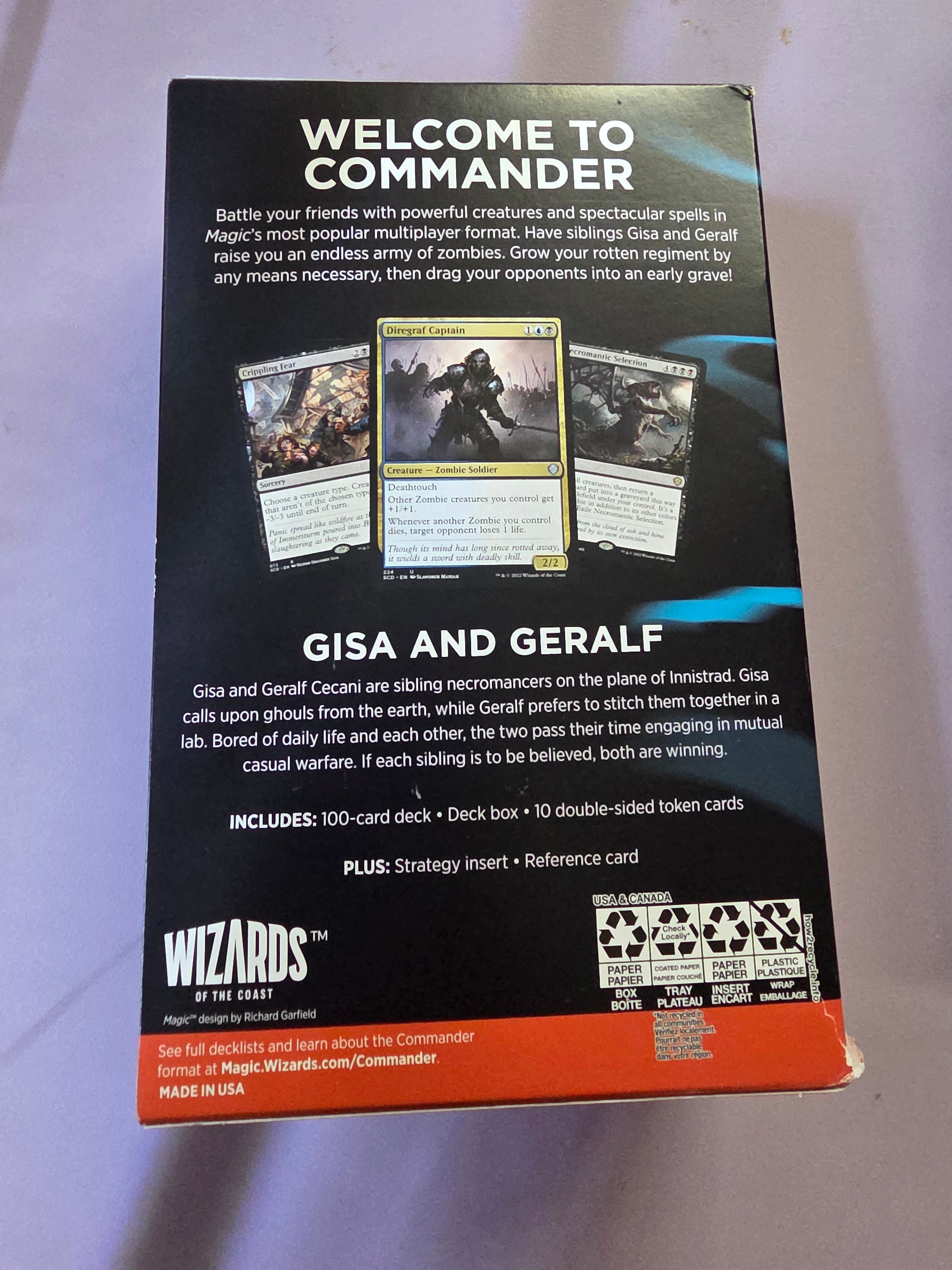Magic The Gathering Starter Commander Deck - Grave Danger (Sealed) - Grown Up Kids