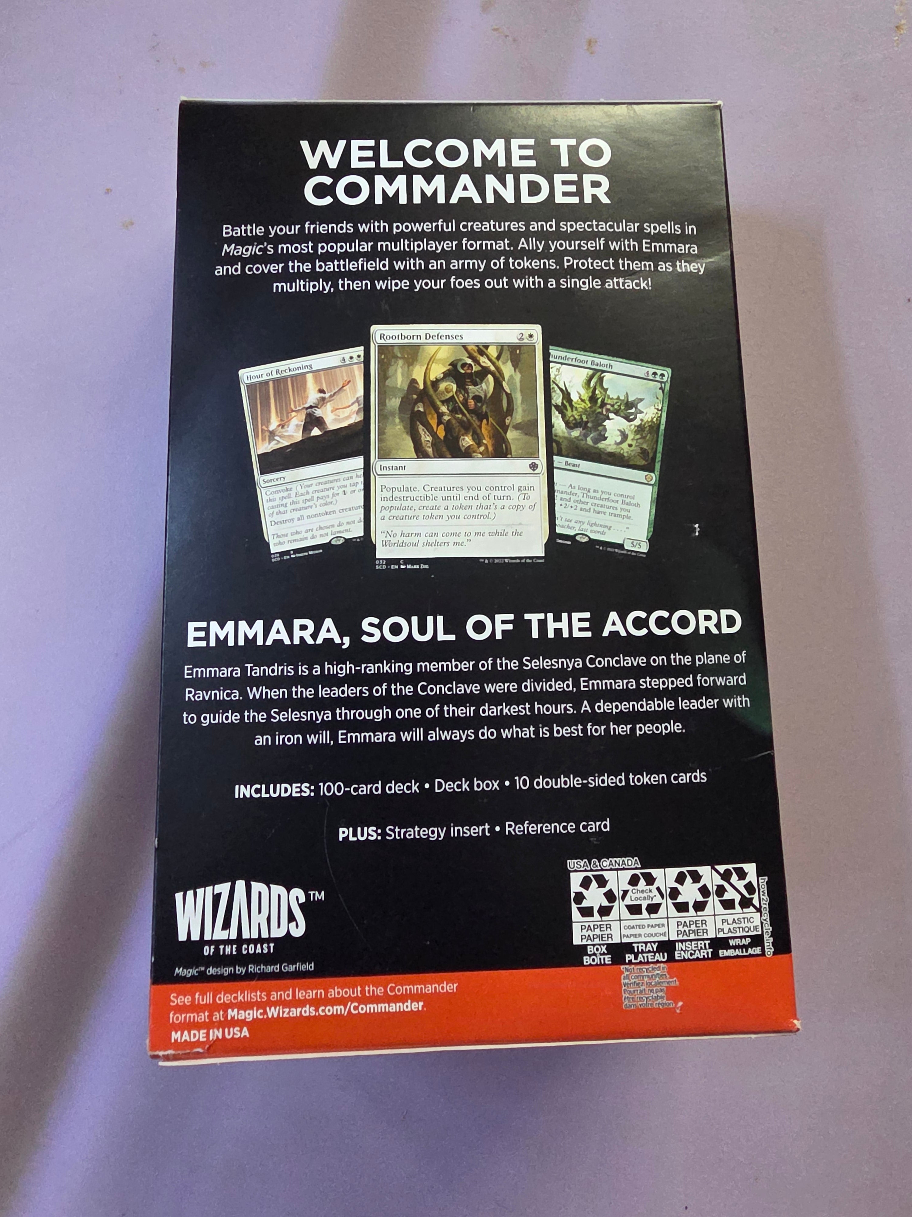 Magic The Gathering Starter Commander Deck - Token Triumph (Sealed) - Grown Up Kids