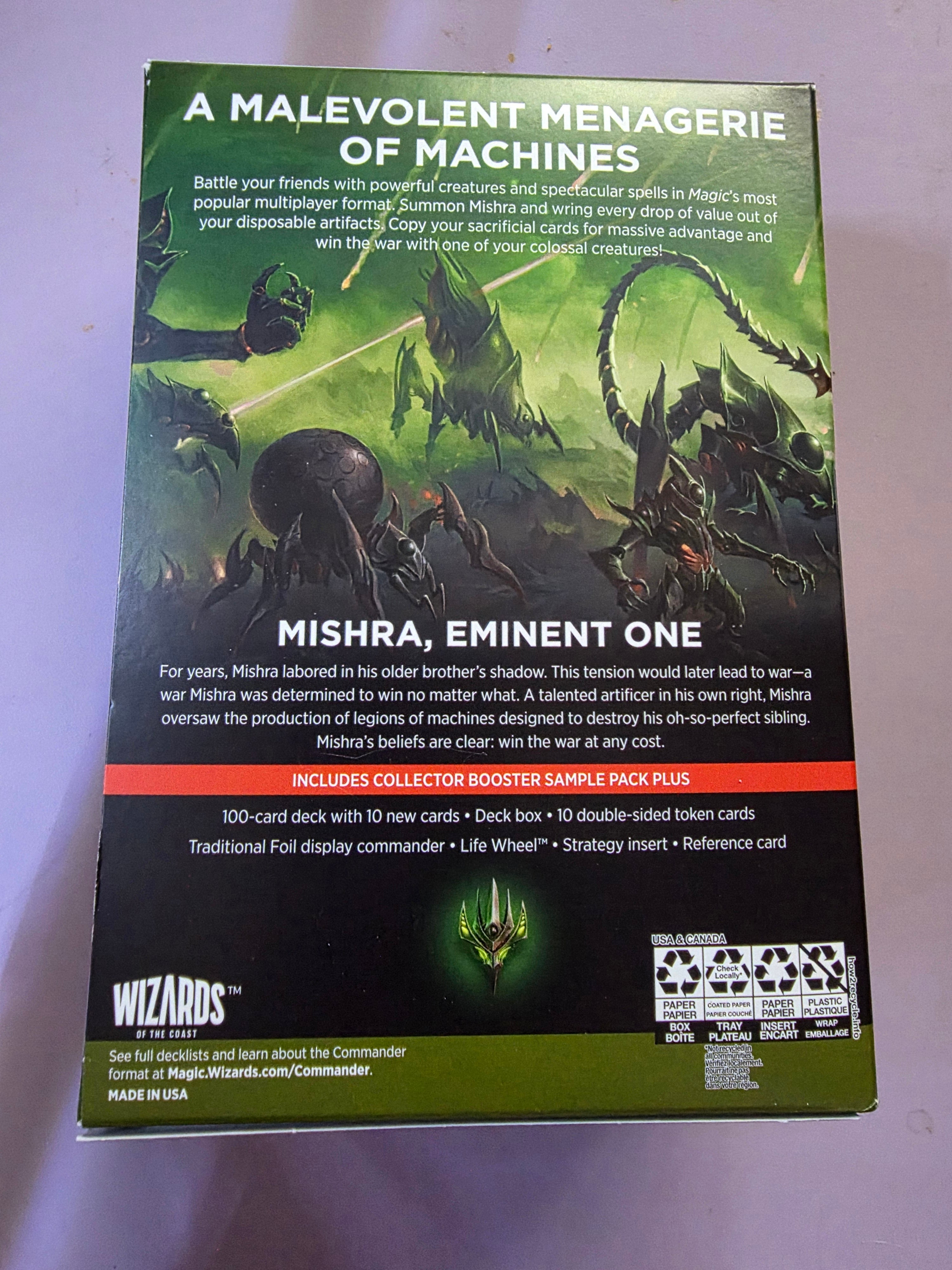 Magic The Gathering The Brothers War Mishras Burnished Banner Commander Deck Sealed MTG TCG - Grown Up Kids