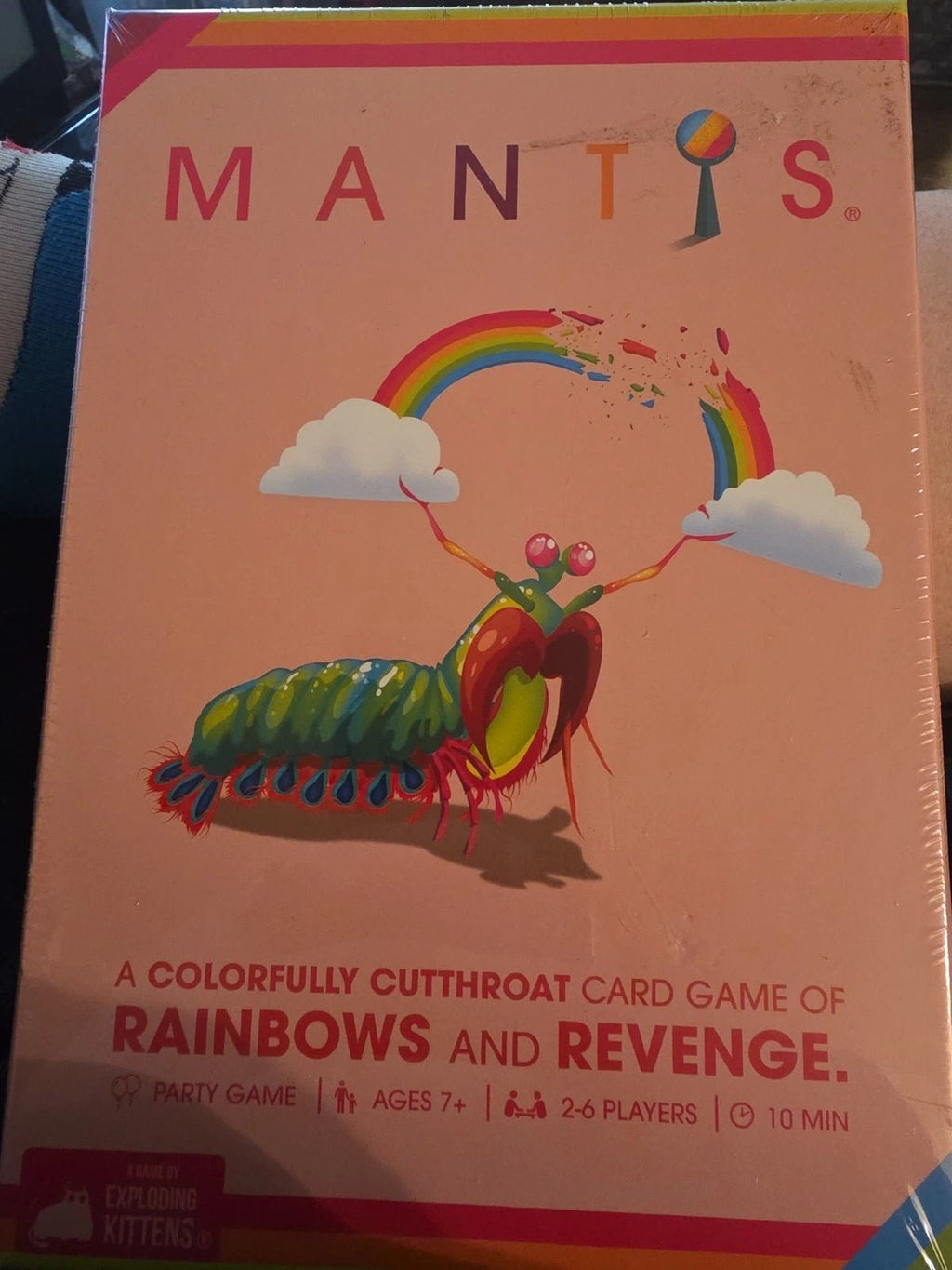 MANTIS - A Colorfully Cutthroat Card Game of Rainbows and Revenge NEW-SEALED - Grown Up Kids