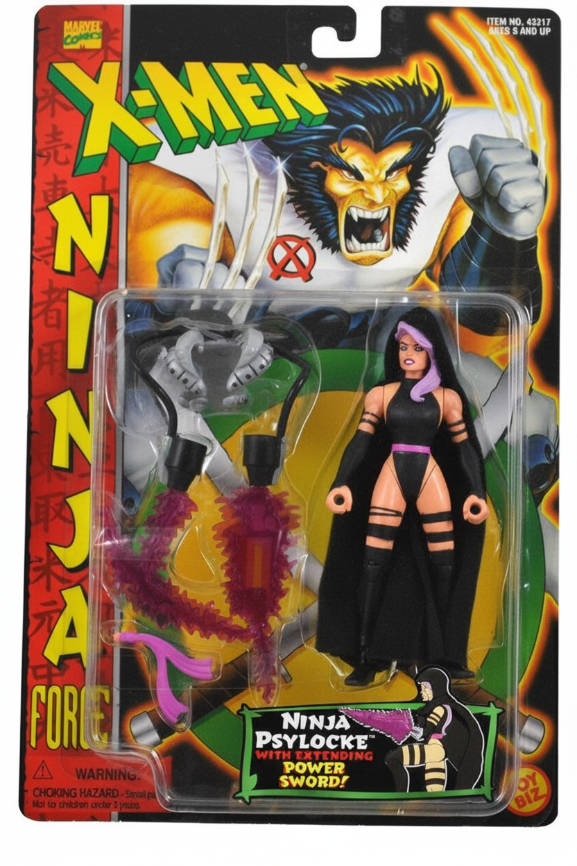 Marvel Comics Year 1996 X-Men Ninja Force Series 5-1/2 Inch Tall Action Figure - Grown Up Kids