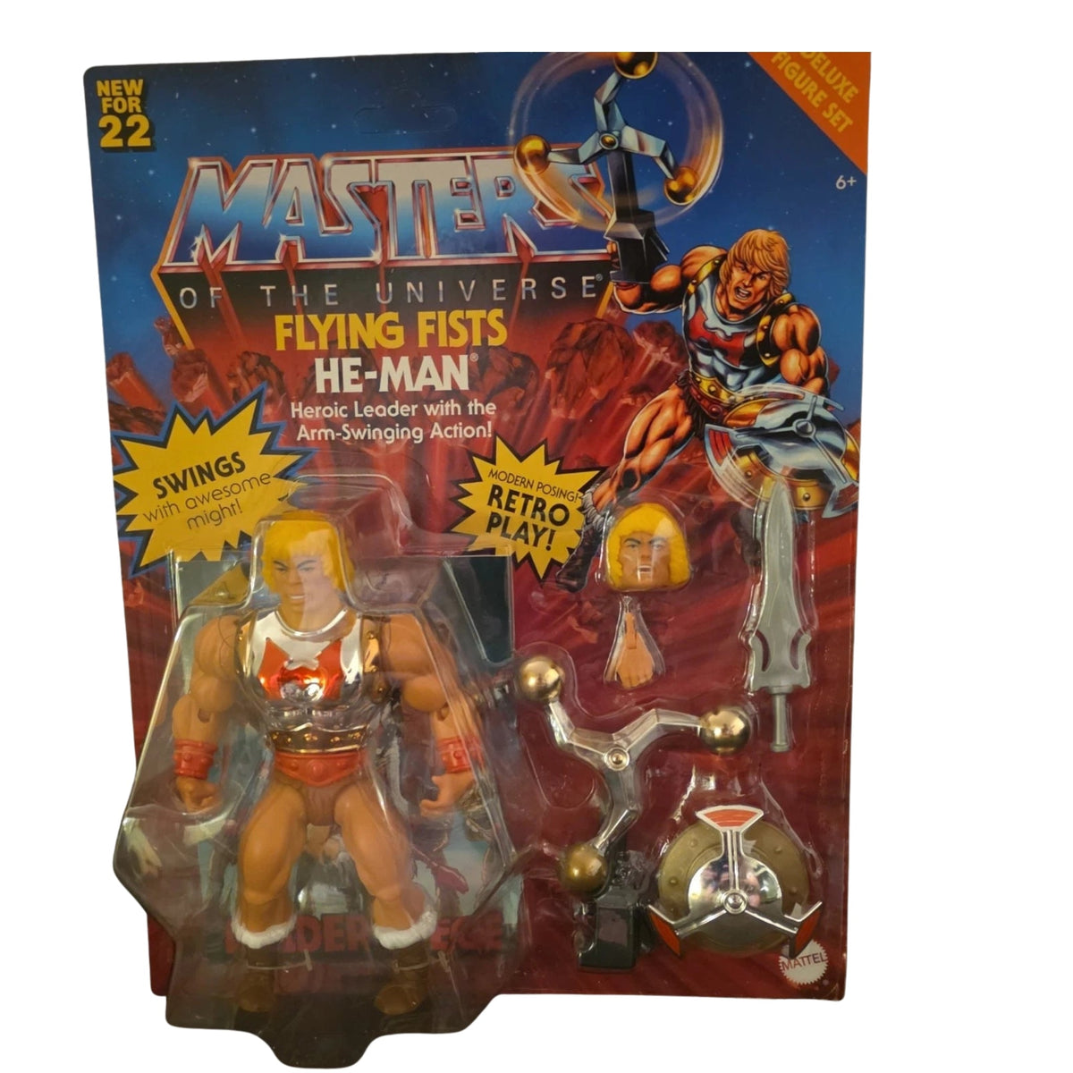 Masters of the Universe: Flying Fists He-Man Deluxe Action Figure - Grown Up Kids
