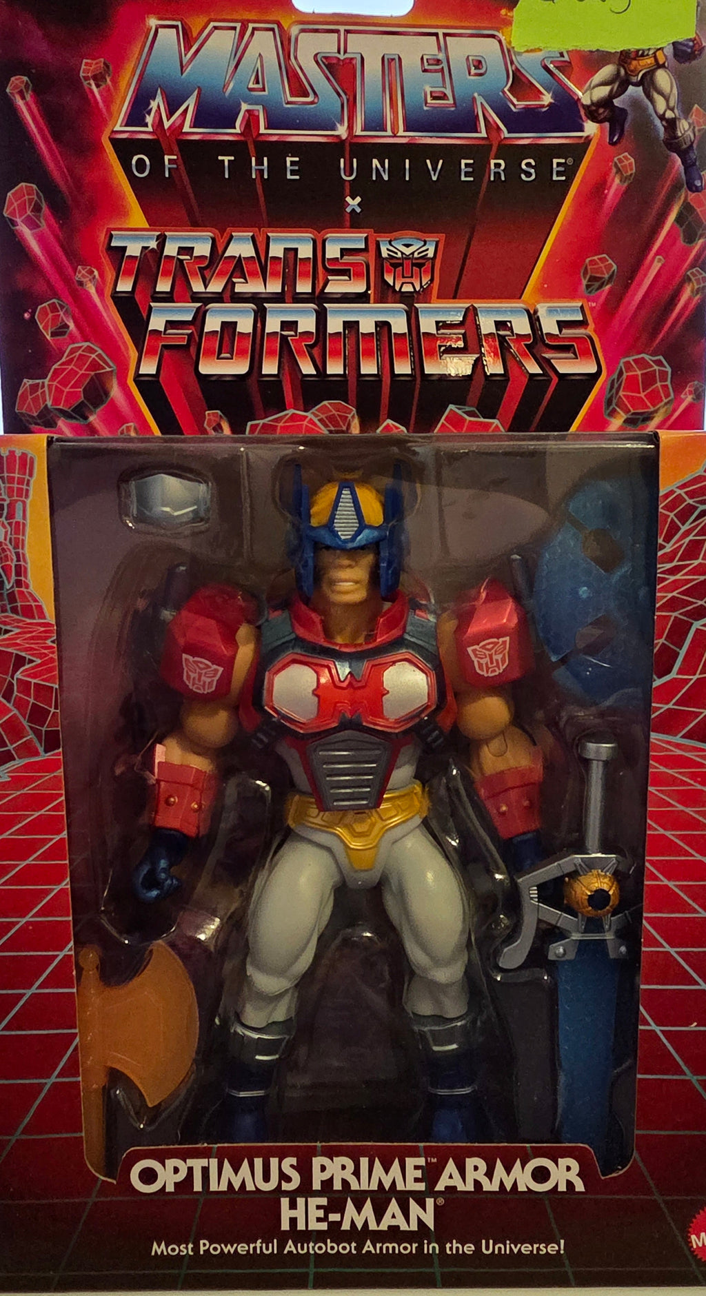 Masters of the Universe x Transformers Optimus Prime Armor He-Man Action Figure - Grown Up Kids