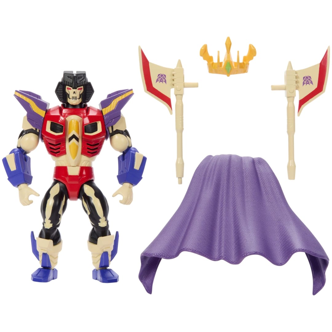Masters of the Universe x Transformers StarScream with Scare Glow Armor – MOTU Origins Crossover Figure - Grown Up Kids