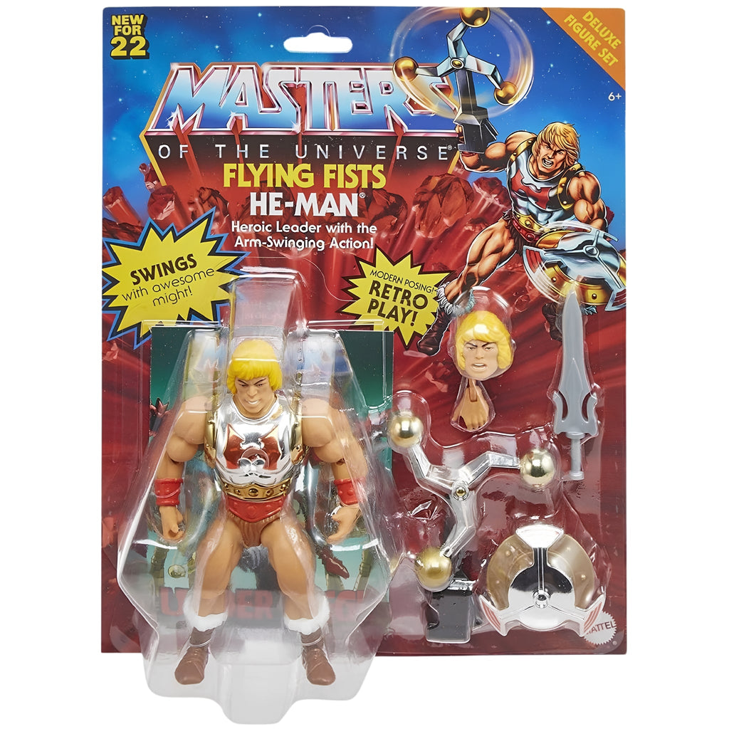 Mattel Masters of the Universe Origins Flying Fists He-Man Action Figure - Grown Up Kids