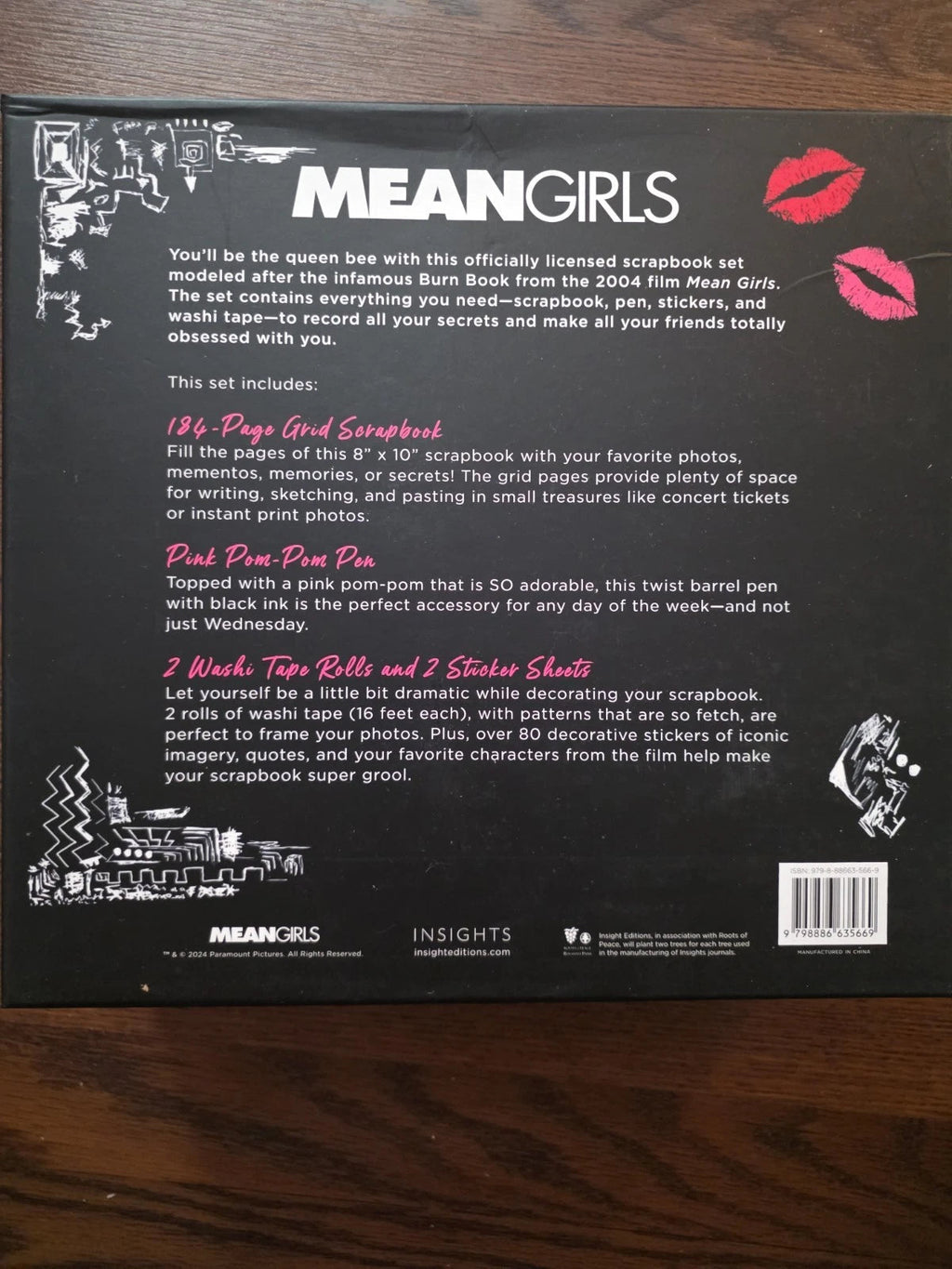 Mean Girls: Burn Book Scrapbook Set Brand New In Box - Grown Up Kids