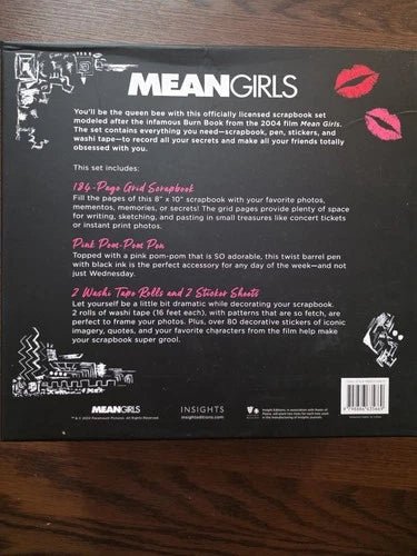 Mean Girls: Burn Book Scrapbook Set Brand New In Box - Grown Up Kids