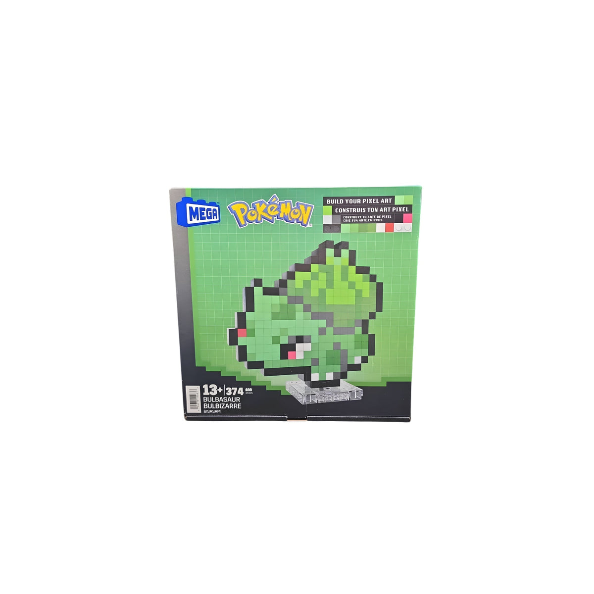MEGA Pokémon Bulbasaur Building Pixel Art Toy Kit (374 Pieces) - Grown Up Kids