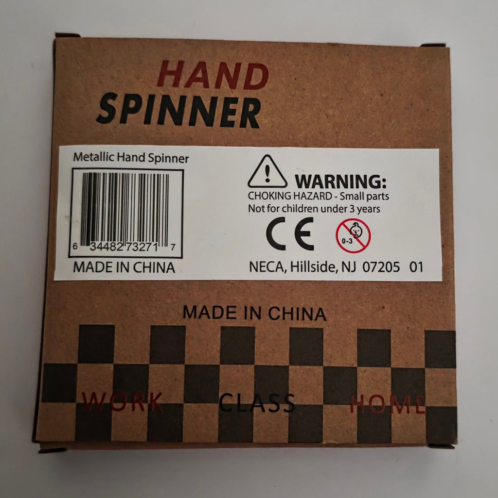 Metallic Gold Tri-Finger Fidget Hand Spinner Toy - Brand New in Box - Grown Up Kids