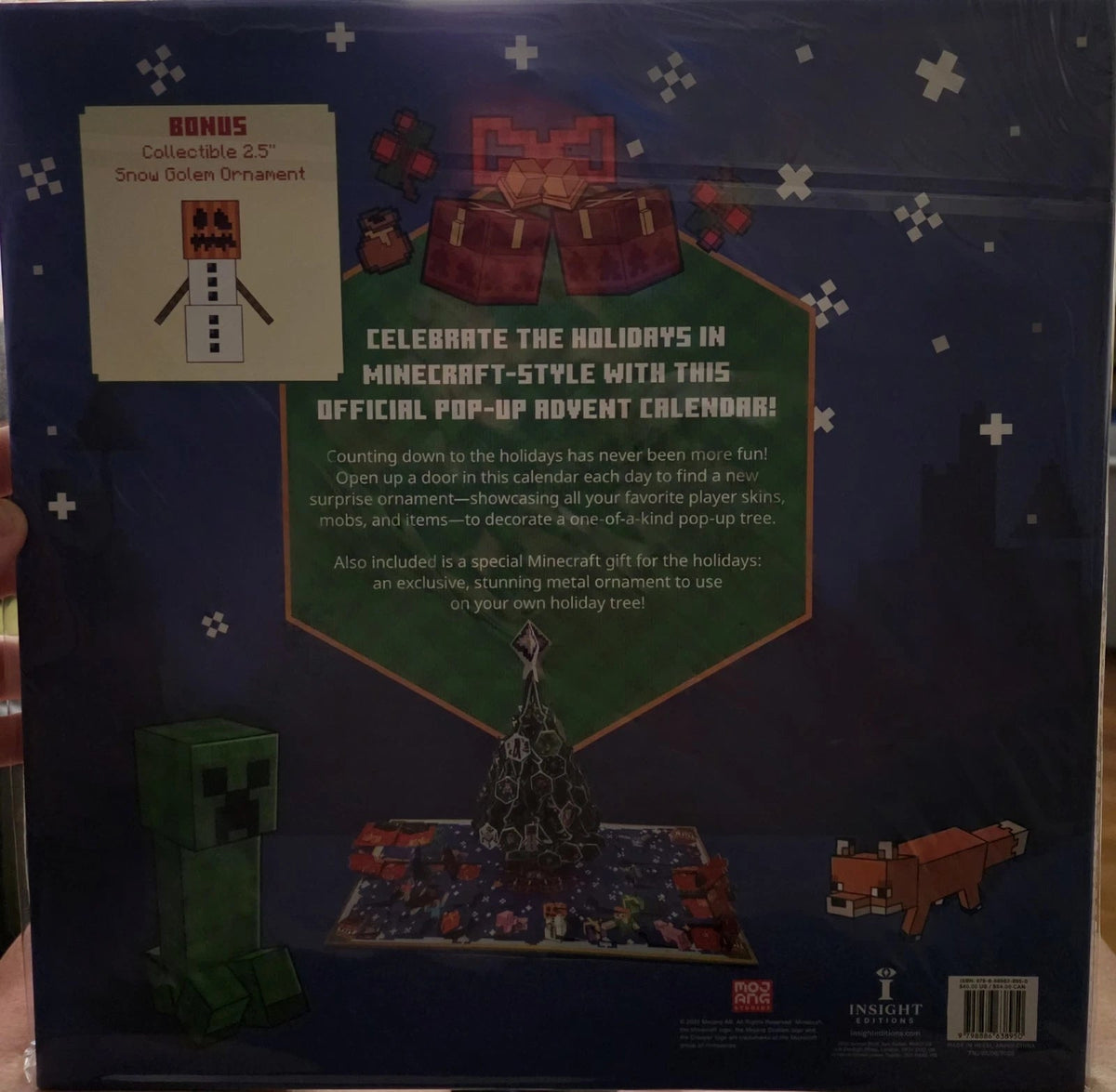 Minecraft: The Official Holiday Pop-Up Advent Calendar by Insight Editions – Oth - Grown Up Kids