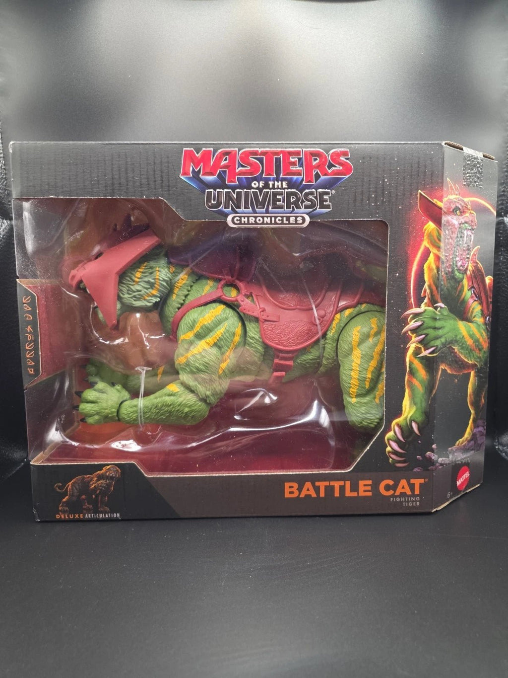 MOTU Chronicles Battle Cat Deluxe Fighting Masters of the Universe Perfect Cond - Grown Up Kids