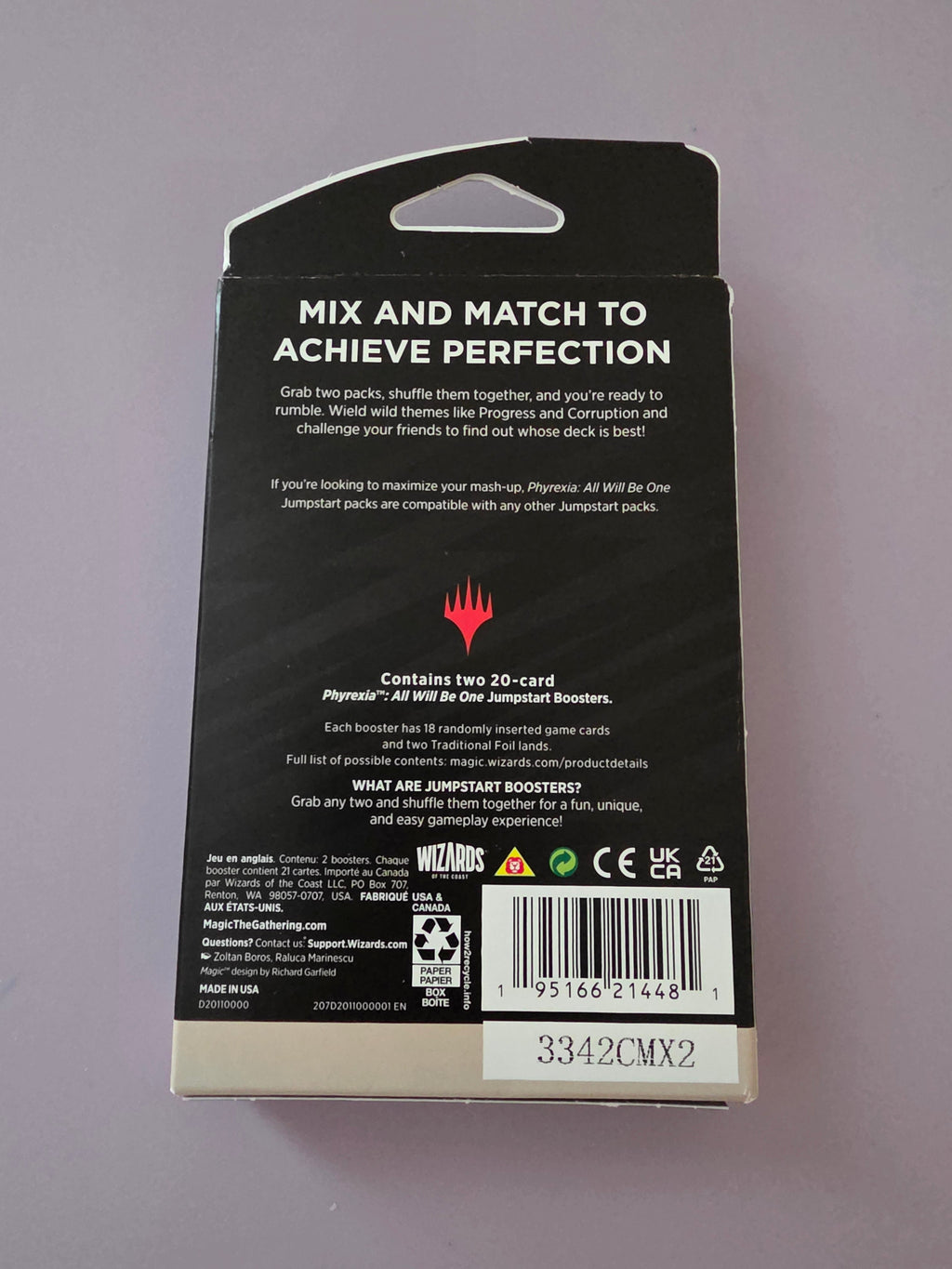 MTG Phyrexia All Will Be One Jumpstart Pack 2 Booster Packs Factory Sealed Box - Grown Up Kids