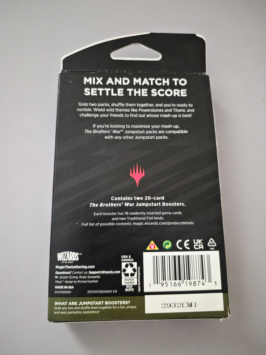 MTG The Brothers War Jumpstart Pack 2 Booster Packs Factory Sealed Box Magic TCG - Grown Up Kids
