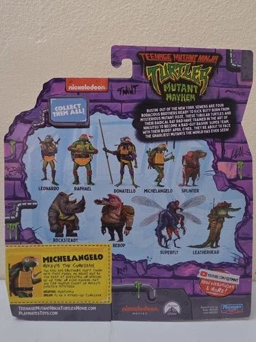 Mutant Mayhem 4.25” Michelangelo Basic Action Figure - Grown Up Kids
