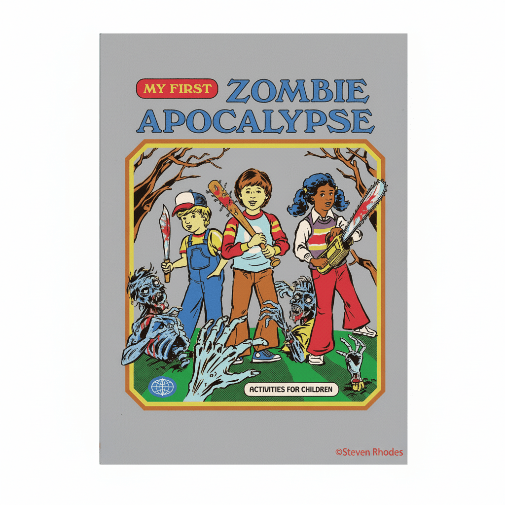 My First Zombie Apocalypse Funny Fridge Magnet - Grown Up Kids