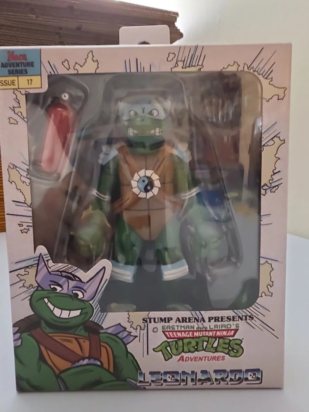 NECA Teenage Mutant Ninja Turtles Adventures Leonardo Stump Arena - Grown Up Kids