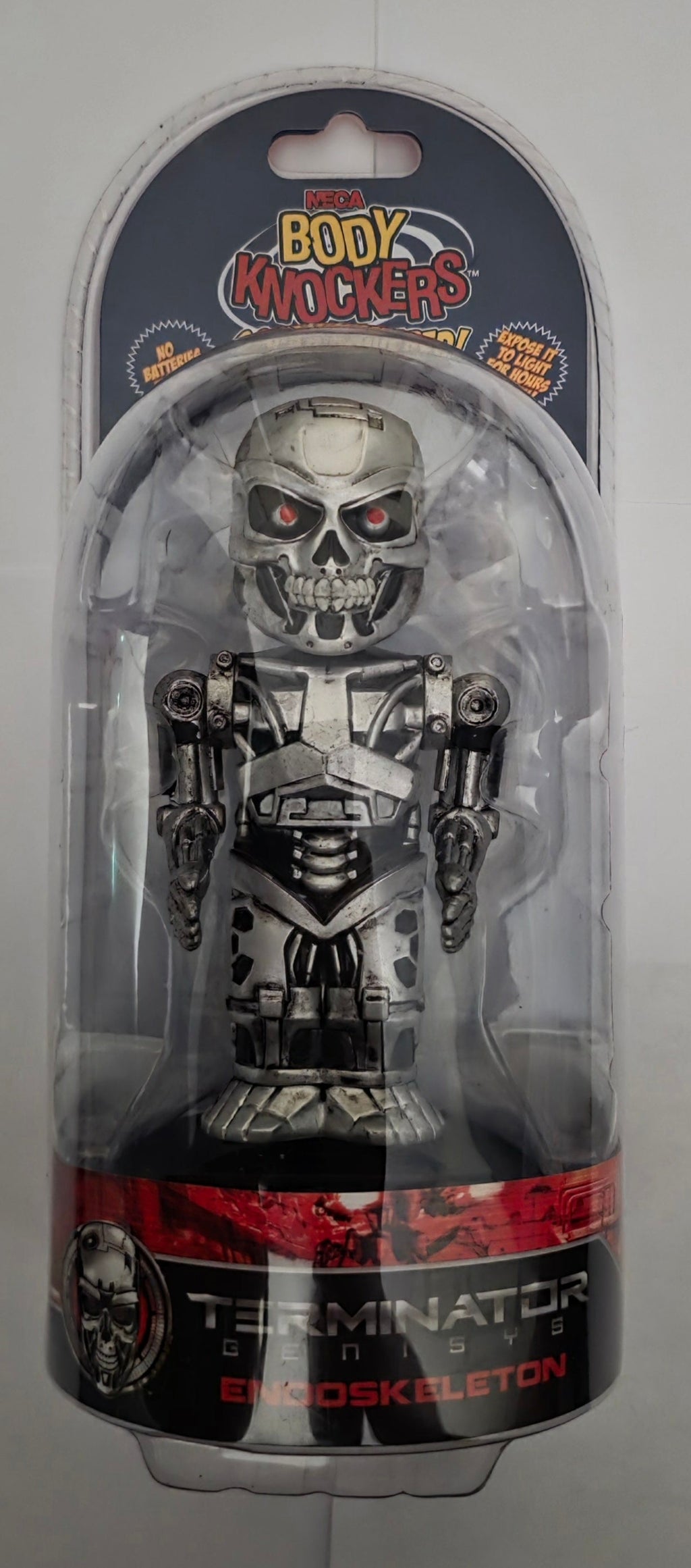 NECA Terminator Genisys Endoskeleton Body Knockers Solar Powered Bobble Figure - Grown Up Kids