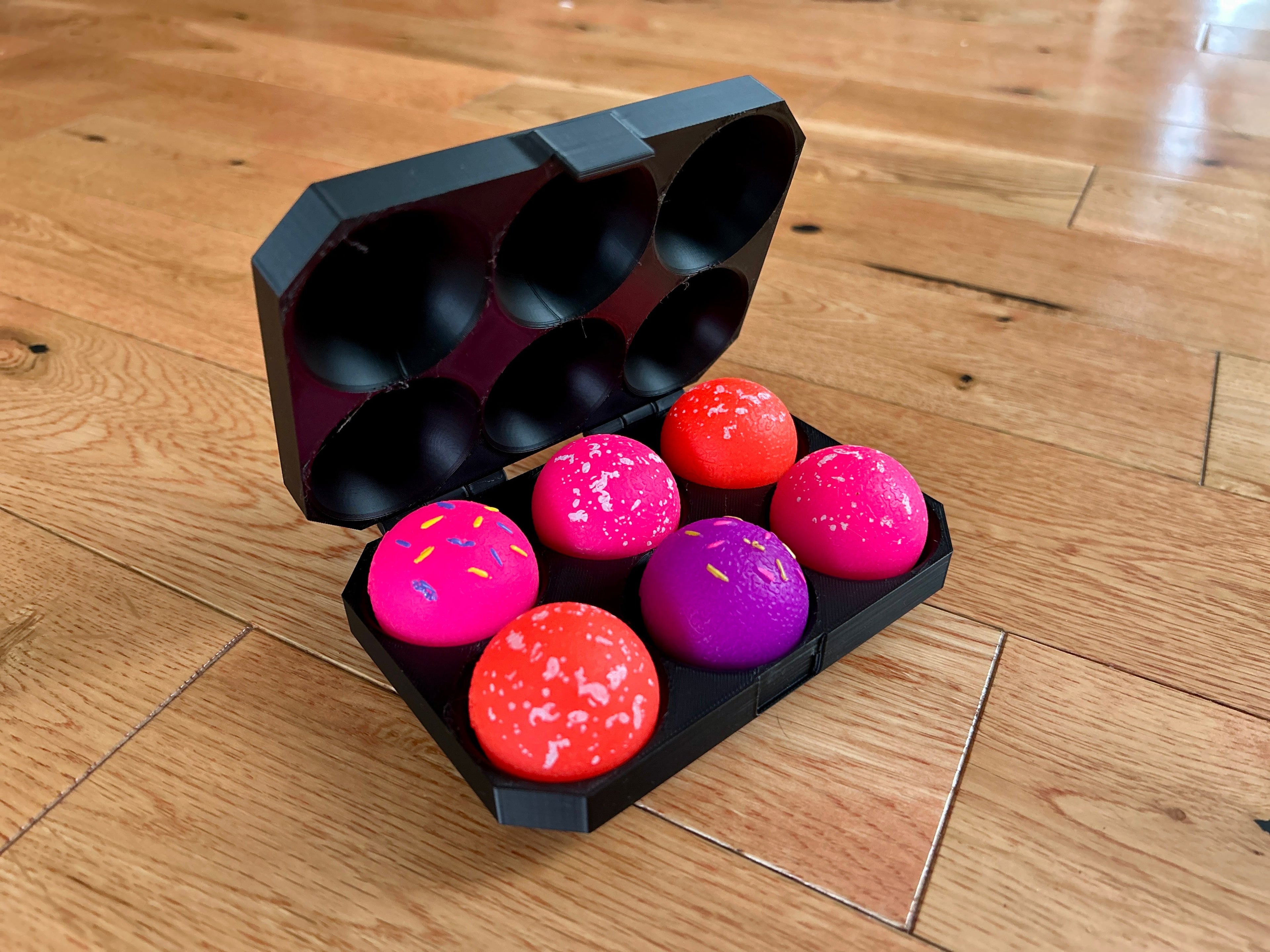 NeeDoh Donut Holes (4 or 6) 3D Printed Protective Case - Grown Up Kids