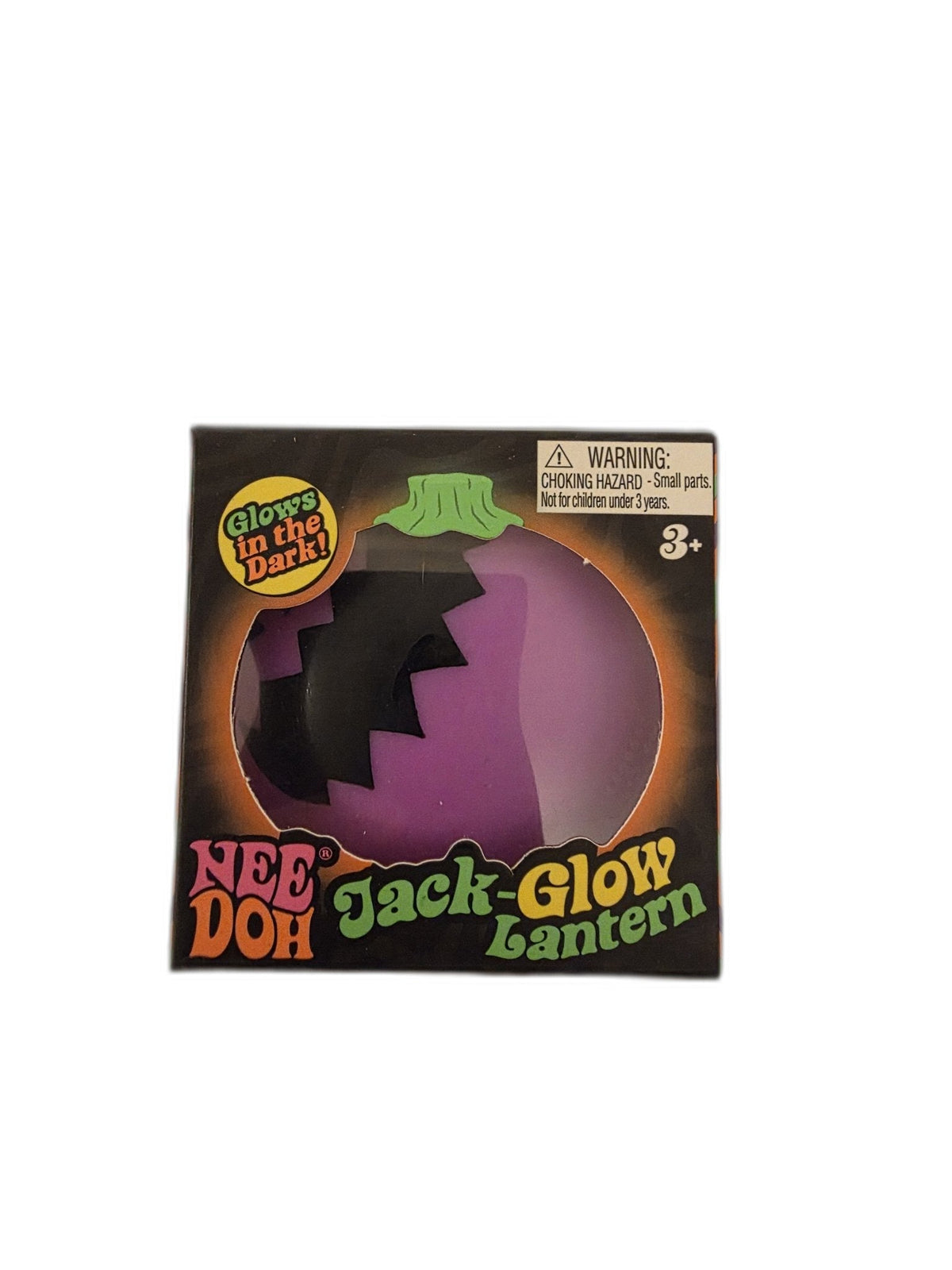 NeeDoh Jack-Glow Lantern Halloween Bundle — Squishy + Custom 3D-Printed Pumpkin Case - Grown Up Kids