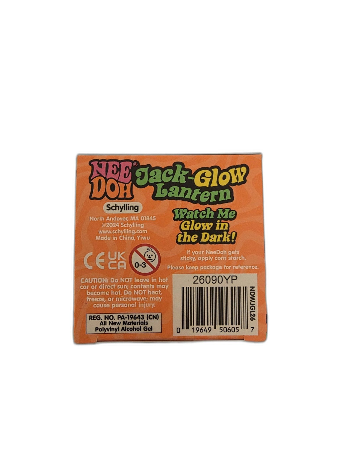 NeeDoh Jack-Glow Lantern Halloween Bundle — Squishy + Custom 3D-Printed Pumpkin Case - Grown Up Kids