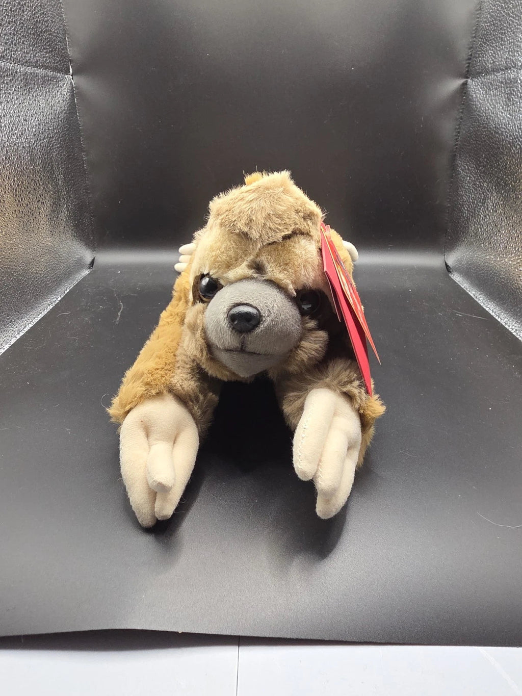NEW FAO Schwarz Adopt-A-Pets Baby Sloth Stuffed Animal with Adoption Certificate - Grown Up Kids