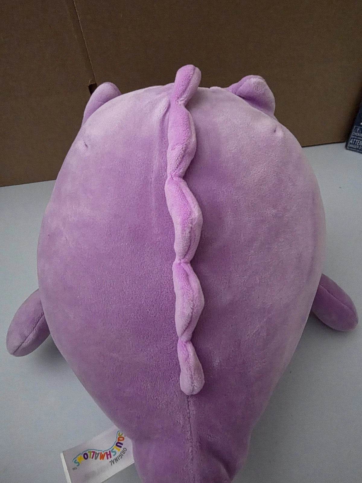 NEW Squishmallows 8” Inch Shon the Purple Loch Ness Monster W Flower - Grown Up Kids