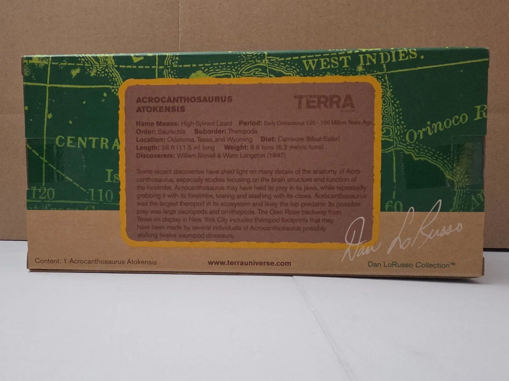 NEW Terra Acrocanthosaurus Dan LoRusso Collection By Battat Dinosaur Figurine - Grown Up Kids