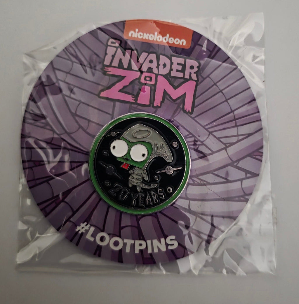 Nickelodeon Invader Zim 20 Years Gir Enamel Pin - Loot Pins Exclusive New - Grown Up Kids